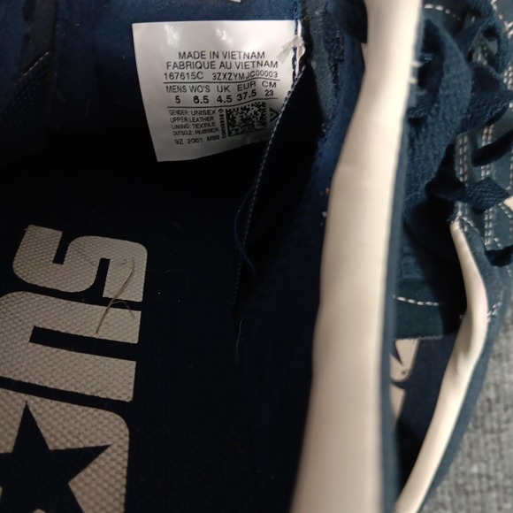 Converse One Star Pro Navy Suede Skate Shoes Mens 5 Womens 6.5 EUR 37.5 Sneakers - Picture 13 of 16